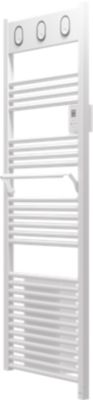 Sèche-serviettes électrique à inertie fluide Sauter Marapi tactile blanc 750W + soufflerie 1000W