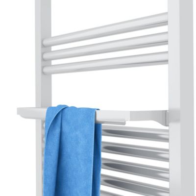 Sèche-serviettes électrique à inertie fluide Sauter Marapi tactile blanc 750W + soufflerie 1000W