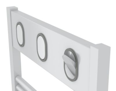 Sèche-serviettes électrique à inertie fluide Sauter Marapi tactile blanc 750W + soufflerie 1000W
