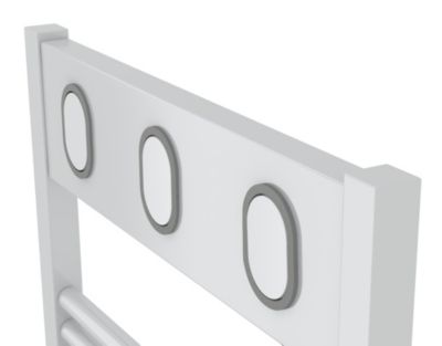 Sèche-serviettes électrique à inertie fluide Sauter Marapi tactile blanc 750W + soufflerie 1000W