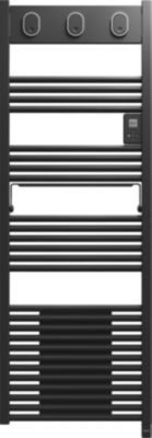 Sèche-serviettes électrique à inertie fluide tactile anthracite 750W + soufflerie 1000W, Sauter Marapi