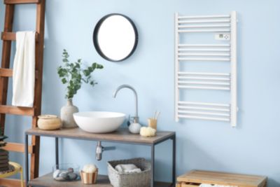 Sèche-serviettes électrique à inertie sèche 500W blanc, Carrera Alani