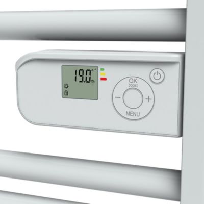 Sèche-serviettes électrique à inertie sèche 500W blanc, Carrera Alani