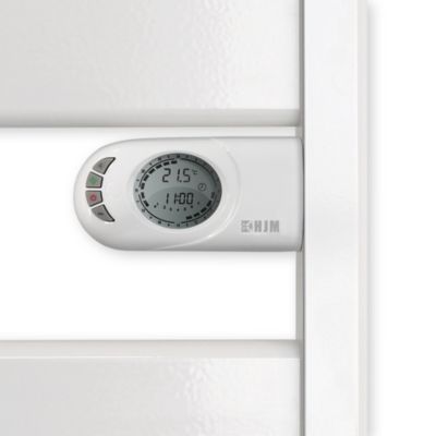 Sèche-serviettes électrique à inertie sèche 500W blanc, HJM Lysa