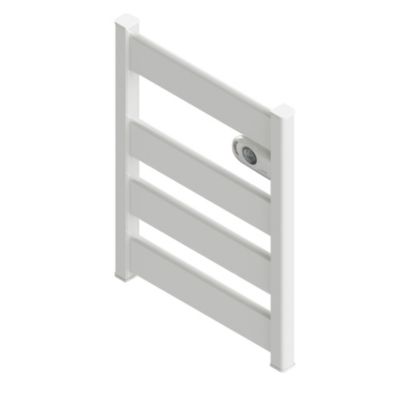 Sèche-serviettes électrique à inertie sèche 500W blanc, HJM Lysa