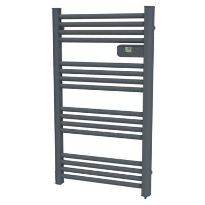 Sèche-serviettes électrique à inertie sèche 750W gris anthracite, Carrera Alani
