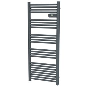 Sèche-serviettes électrique à inertie sèche Carrera Alani 500W gris anthracite