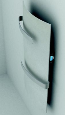 Sèche-serviettes électrique à inertie sèche Mazda DK Silex noir 1000W