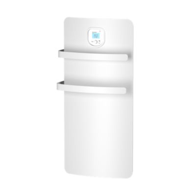Sèche-serviettes électrique à inertie sèche Noirot Anuri blanc 500W + soufflerie 700W