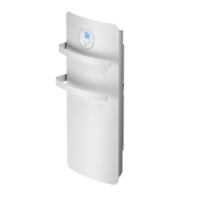 Sèche-serviettes électrique à inertie sèche Noirot Anuri blanc 500W + soufflerie 700W