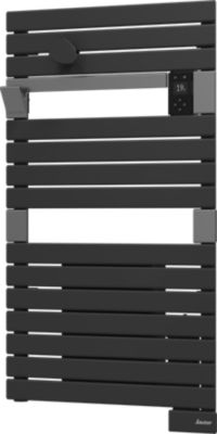 Sèche-serviettes électrique anthracite + soufflerie 1500W, Sauter Asama II