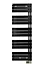 Sèche-serviettes électrique asymétrique Deltacalor 750W noir 7.5m²