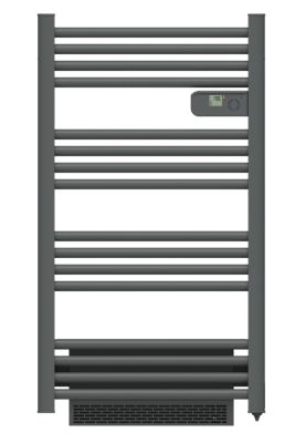 Sèche-serviettes électrique Carrera Alani gris + soufflerie 1500W