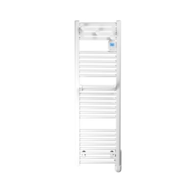 Sèche-serviettes électrique compact à inertie fluide 500W, Noirot Actibain