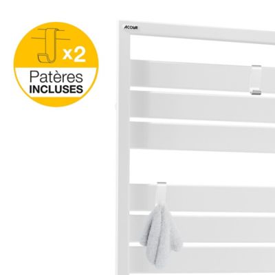 Sèche-serviettes soufflant électrique Acova Astrakan +Air 500 + soufflerie 1000W blanc