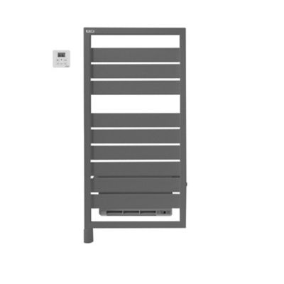 Sèche-serviettes soufflant électrique Acova Astrakan +Air 500 + soufflerie 1000W grey aluminium