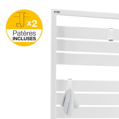 Sèche-serviettes soufflant électrique Acova Astrakan +Air 500 + soufflerie 1000W grey aluminium