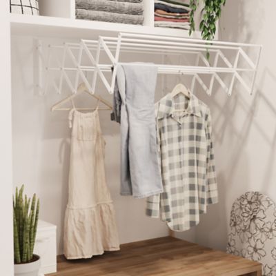Séchoir à Linge Mural Extensible NiuLifeya - 7 Barres, Pliable, Caché, Capacité 2 Kg, Pour Buanderie Ou Salle De Bain - 6