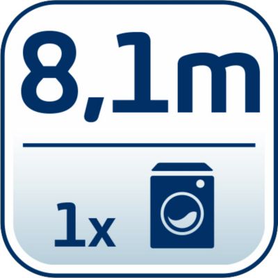 Séchoir à linge mural 8,1 m d'étendage, 8 barres et 1 porte serviettes, Leifheit Telegant 81 Protect Plus