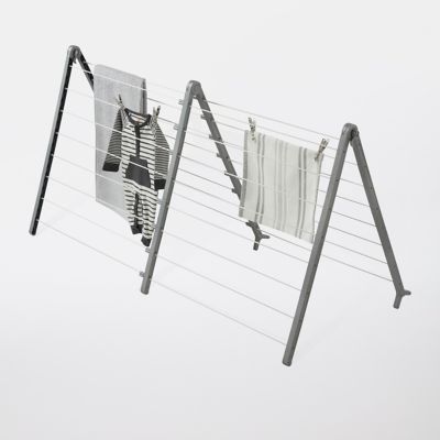 Séchoir à Linge Baignoire étendoir Stable Multipositions – Acier Inoxydable Anti-rouille – Pliable