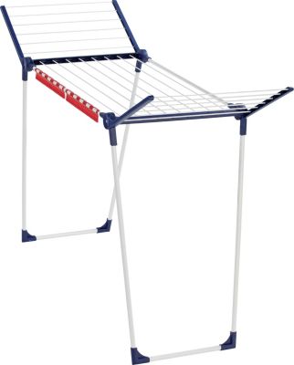 Séchoir à linge sur pied 15 m avec support petit linge, Leifheit Pegasus 150 Solid Slim