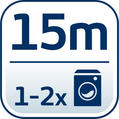 Séchoir à linge sur pied 15 m avec support petit linge, Leifheit Pegasus 150 Solid Slim