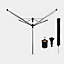 Séchoir parapluie Brabantia Lift-o-Matic Advance 50m