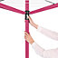 Séchoir parapluie rotatif 50m d'étendage, rose, Brabantia Lift'O Matic