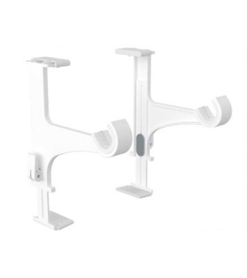 Secodir - Supports tringle à rideau sans perçage coffret volet roulant (Blanc)