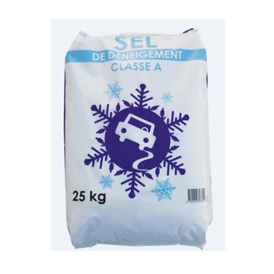 Sel de déneigement classe A en sac de 25 kg