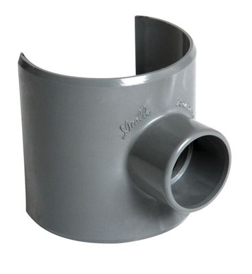 Selle de raccordement PVC gris - Femelle Diamètre 80 - 40 mm - Nicoll ...