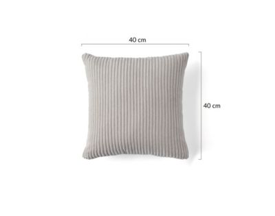 Selma - coussin - en velours côtelé - 40x40 cm - Lisa Design