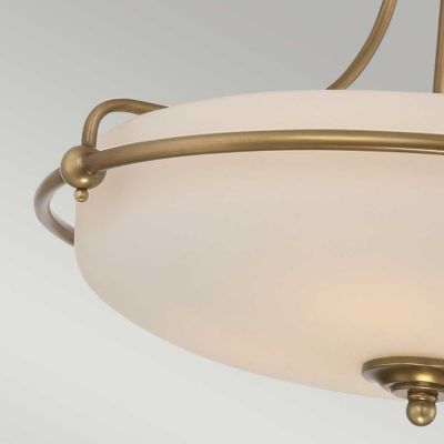 Semi-plafonnier Griffin 4 lumières - Laiton vieilli