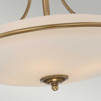 Semi-plafonnier Griffin 4 lumières - Laiton vieilli
