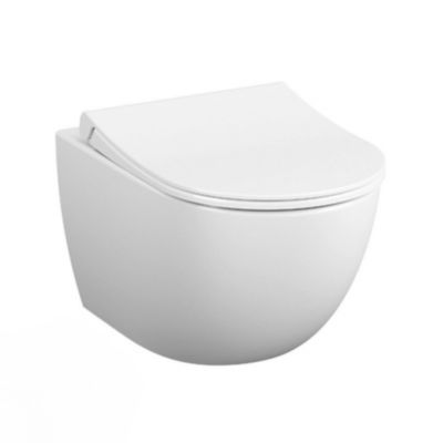 Sento WC sans bride SmoothFlush + Abattant avec frein de chute, Blanc (7848-003-6147)