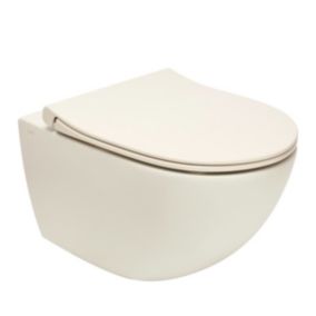 Sento WC sans bride SmoothFlush + Abattant frein de chute, Taupe mat (7848-020-6147)