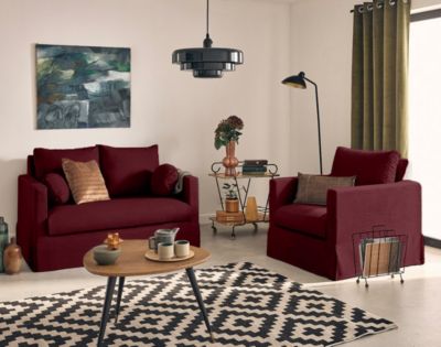 Serena - fauteuil déhoussable en tissu - Lisa Design
