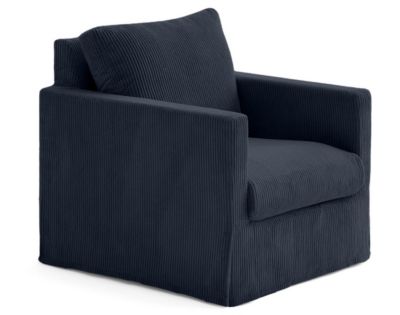 Serena - fauteuil déhoussable en velours côtelé - Lisa Design