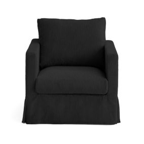 Serena - fauteuil déhoussable en velours côtelé - Lisa Design