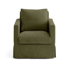 Serena - fauteuil déhoussable en velours texturé - Lisa Design