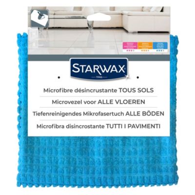 Serpillière microfibre bleue luxe lavage des sols 50 x 60 cm