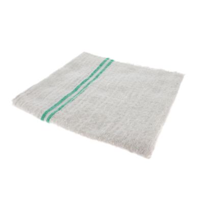 Serpillère traditionnelle blanc cassé et vert L.100 x l.60 cm