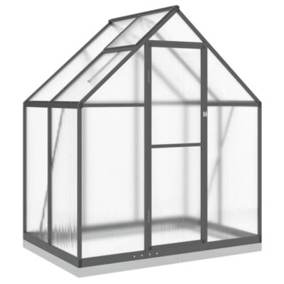 Serre avec cadre de base anthracite 169x114x202 cm aluminium vidaXL