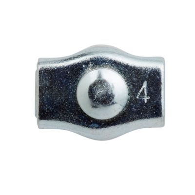 Serre-câbles plat 1 boule pour Ø. 4 mm vendu par 2
