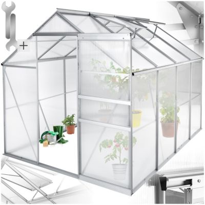 Serre de jardin 5 m cube sans Fondation avec Fenêtre de toit (lucarne)