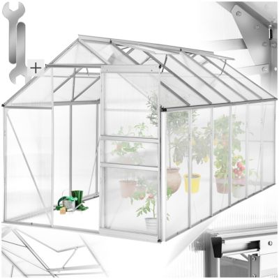 Serre de jardin 5 m cube sans Fondation avec Fenêtre de toit (lucarne)