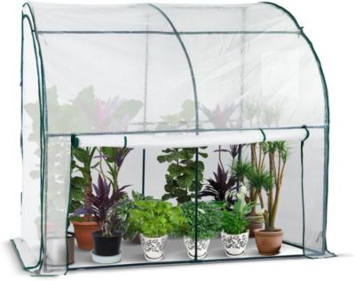 SERRE DE JARDIN ADOSSEE TOUTES SAISONS HIVERNAGE MURALE
