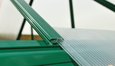 Serre de jardin double parois Vert 3,40 m2 en plastique et polycarbonate Mythos Canopia By Palram