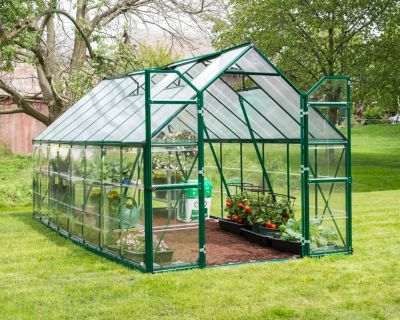 Serre de jardin en polycarbonate Balance vert 2,44 x 4,87 m Canopia by Palram
