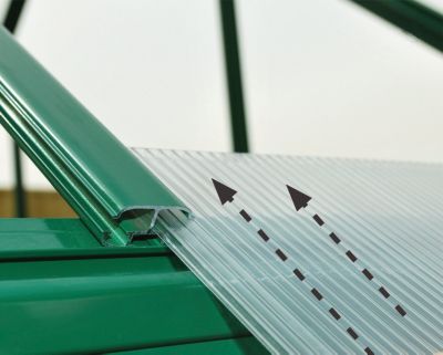 Serre de jardin en polycarbonate Balance vert 2,44 x 4,87 m Canopia by Palram